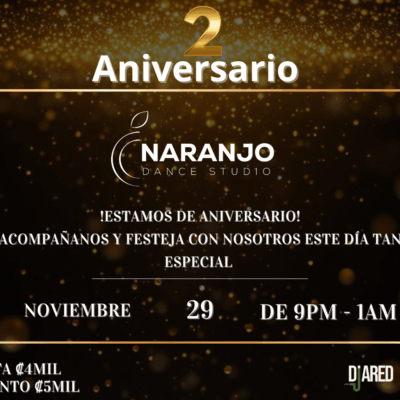 Entrada Aniversario Naranjo Studio
