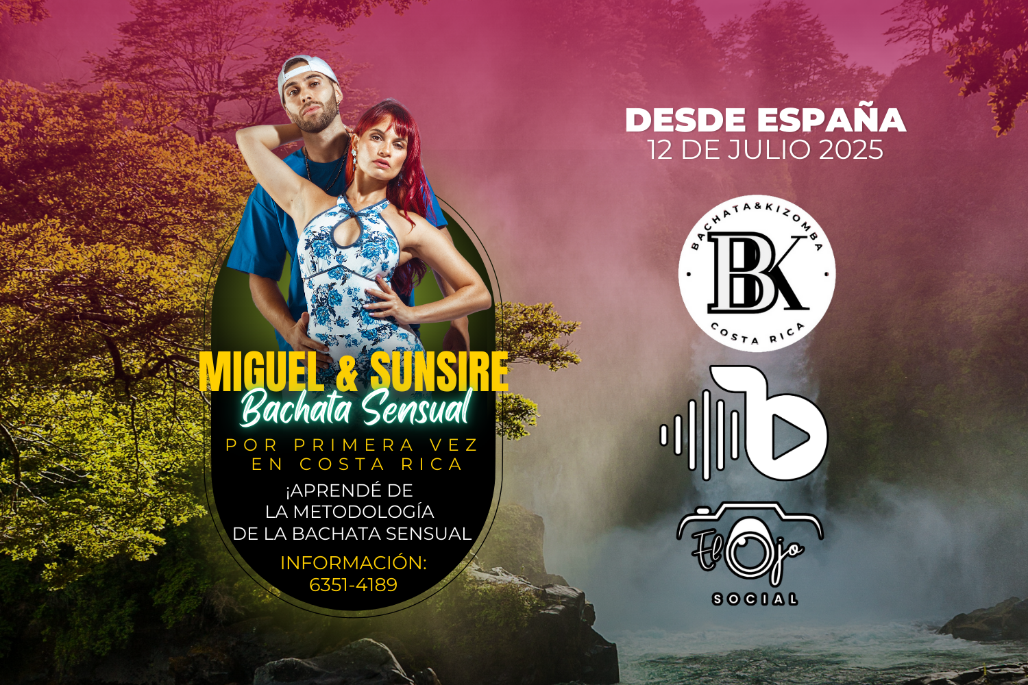 Miguel y Sunsire en Costa Rica