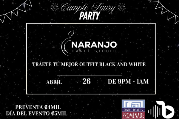 Entrada Cumple Faury Party